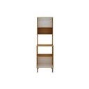 Ver imagem 3 de Paneleiro de Cozinha Essência Torre Quente C/ 2 Portas e 3 Nichos P/ Forno 60cm Freijo/white Laca