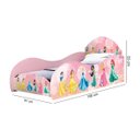 Ver imagem 2 de Jogo de Quarto Infantil Meninas Princesa Cama e Cômoda