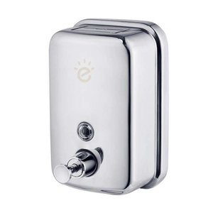 Kit 5x Dispenser Saboneteira Detergente Sabonete Líquido Inox 500ml Para Parede Cozinha Banheiro Lav