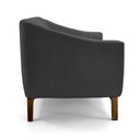 Ver imagem 3 de Sofá 3 Lugares Odeon D07 230cm Base Madeira Veludo Cinza - D’Rossi