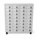Ver imagem 1 de Armário para Celular 32 Portas com Chave em Aço Steelon Móveis