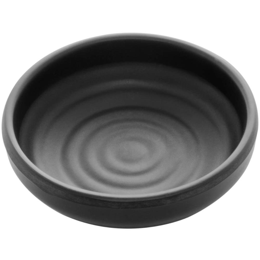 Molheira Porta Shoyu Melamina Tóquio Preto Lyor 40ml Ramekin Redondo para Servir Molhos - 3