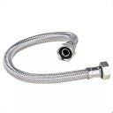Ver imagem 1 de Mangueira Flexível 60cm 1/2 Polegada Aço Inox Engate Fêmea X Fêmea