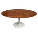 Ver imagem 1 de Mesa Saarinen Oval Pau Ferro 180x100cm - Base Branca mgsaarinen