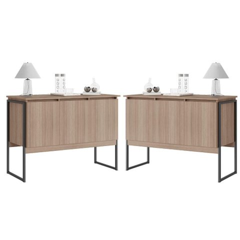 Buffet Conjunto Vintage Montana MDP 120cm Montana Preto Casah