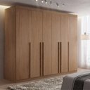 Ver imagem 1 de Guarda-Roupa Grande Casal 6 Portas 06 Gavetas 2,20m Frente 100% MDF Vermont