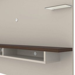 Painel para TV até 60 Polegadas com LED 2 Prateleiras de Vidro Veneza Yescasa - 4 Painel para TV até 60 Polegadas com LED 2 Prateleiras de Vidro Veneza Yescasa - 4