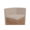 Ver imagem 4 de Kit 4 Cadeiras Sala Jantar 4CAD800 4 Un Nogal/Suede Bege - Kappesberg