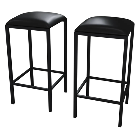 3 Bancos Altos Banqueta Reforçada para Area Gourmet Cozinha