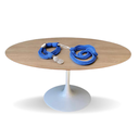 Ver imagem 2 de Mesa de Jantar Tulipa Saarinen Redonda 120cm Tampo Cor Jade Modelar Art Moveis Tulipa Saarinen Oval