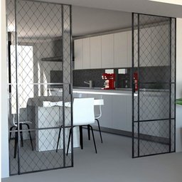 Pelicula Adesiva Vidro Residencial Pontos e Quadrados Preto Open Star 649 - 5