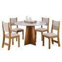 Ver imagem 2 de Mesa de Jantar 4 Lugares Província Mel/Blonde/Bronze - Viero Móveis