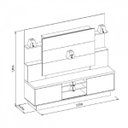 Ver imagem 5 de Estante Home para TV até 55 Polegadas Aron Yescasa