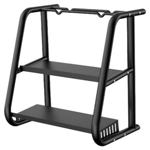 Banco Step + Suporte de Halteres + Kit de Halteres 50kg Preto Ahead