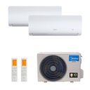 Ver imagem 1 de Ar Condicionado Multi Split Midea Inverter 36000 BTUS 2X Evap Hi Wall 18000 Quente e Frio 220V