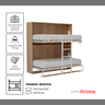 Kit Ferragens Cama Beliche Horizontal Retrátil de Parede - 6