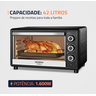 Forno Elétrico 42l Family Ii, Mondial, Preto/inox, 1600w, 110v - Fr-42 - 2