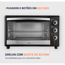 Ver imagem 3 de Forno Elétrico 42l Family Ii, Mondial, Preto/inox, 1600w, 110v - Fr-42