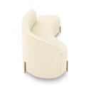 Ver imagem 6 de Sofá 4 Lugares Orgânico 220cm Pé Dourado Morgan Linho Bege D03 - D'rossi