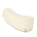 Ver mais imagens de Sofá 4 Lugares Orgânico 220cm Pé Dourado Morgan Linho Bege D03 - D'rossi