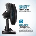 Ver imagem 4 de Ventilador de Mesa Maxis 6 Pás 40cm V-40-mx-b 60hz 127v
