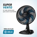Ver imagem 6 de Ventilador de Mesa Maxis 6 Pás 40cm V-40-mx-b 60hz 127v