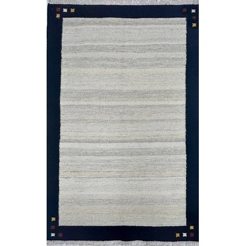 Tapete Kilim Jaipur 119x182 30 Preto/cru