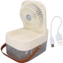 Ver imagem 3 de Ventilador Umidificador Inteligente de Mesa 2,5 Litros Dobrável sem Ruídos:pérola