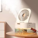 Ver imagem 2 de Ventilador Umidificador Inteligente de Mesa 2,5 Litros Dobrável sem Ruídos:pérola