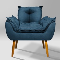 Poltrona Opala:azul-marinho - 2