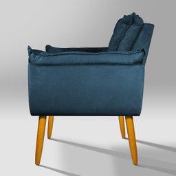 Poltrona Opala:azul-marinho - 4