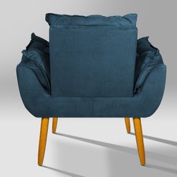 Poltrona Opala:azul-marinho - 5