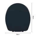 Ver imagem 6 de Assento Sanitário Plástico Astra Tas-k Almofadado Preto