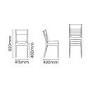 Ver mais imagens de Cadeira Tramontina Diana Preto Eco em Polipropileno Reciclado Tramontina