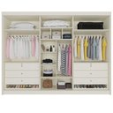 Ver imagem 3 de Guarda Roupa 6 Portas 2 Ripadas Potente 100% Mdf Off White/peroba