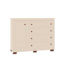 Ver imagem 3 de Cômoda Americana 100% Mdf Tuboarte 1 Porta 4 Gavetas