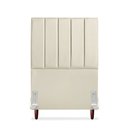 Ver imagem 1 de Cabeceira Estofada Solteiro Carla 90cm Corino Bege