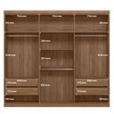Ver imagem 5 de Guarda Roupa Casal 6 Portas Ripado Buriti Santos Andira Jatoba
