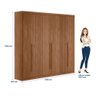 Guarda Roupa Casal 6 Portas Ripado Buriti Santos Andira Jatoba - 3