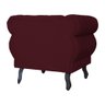 Kit 2 Poltronas Decorativas Maya Suede Bôrdo - Malta Decor - 4