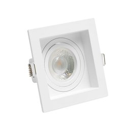 Kit 12 Spots Embutir Recuado Quadrado Dicroica Mr16 + 12 Lâmpadas Led Dicroica Inclusas Cor:branco;c - 2