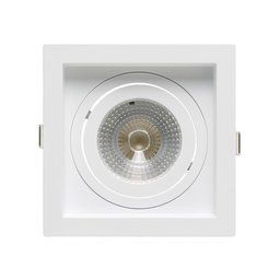 Kit 12 Spots Embutir Recuado Quadrado Dicroica Mr16 + 12 Lâmpadas Led Dicroica Inclusas Cor:branco;c - 1