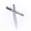 Ver imagem 1 de Faca Prateada Luxo Aço Cirúrgico Persoanlização a Laser