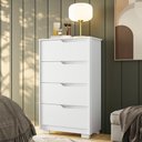 Ver imagem 2 de Cômoda Sole 4 Gavetas Branco Fosco - Móveis Albatroz