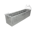 Ver imagem 1 de Vaso Floreira Jardineira Flat Polietileno 57x15x15cm Japi - Cimento Queimado