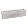 Vaso Floreira Jardineira Flat Polietileno 57x15x15cm Japi - Cimento Queimado - 1