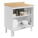 Ver imagem 3 de Balcão Intenza com Tampo 80 Cm e 2 Portas Branco