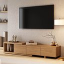 Ver imagem 2 de Rack Extensível TV até 50 Polegadas Planejado 195cm Aruá CabeCasa MadeiraOriginals Marrom Jatobá