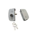 Ver imagem 1 de Fechadura 1520 + contra fechadura com aparador 1531 v/v para vidro temperado blindex - Branco