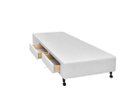 Ver imagem 1 de Cama Box Castor Solteiro Poli Branco com 2 Gavetas 79x198x27cm